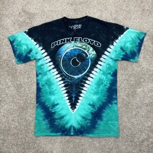 Vintage 2007 Liquid Blue Pink Floyd Pulse Tie Dye T Shirt Medium